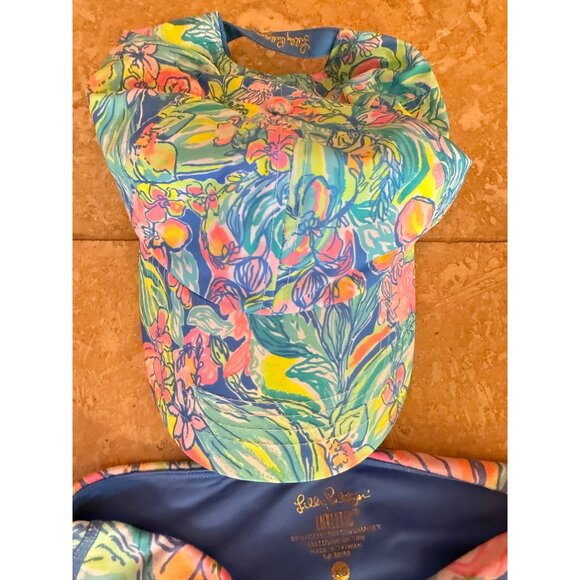 Lilly Pulitzer Luxletic Fara Weekender Leggings & Hat Bundle "Surf Gypsea"   Tro - Picture 3 of 5